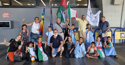 I bambini Saharawi a Napoli ospiti al ristorante Il Poggio