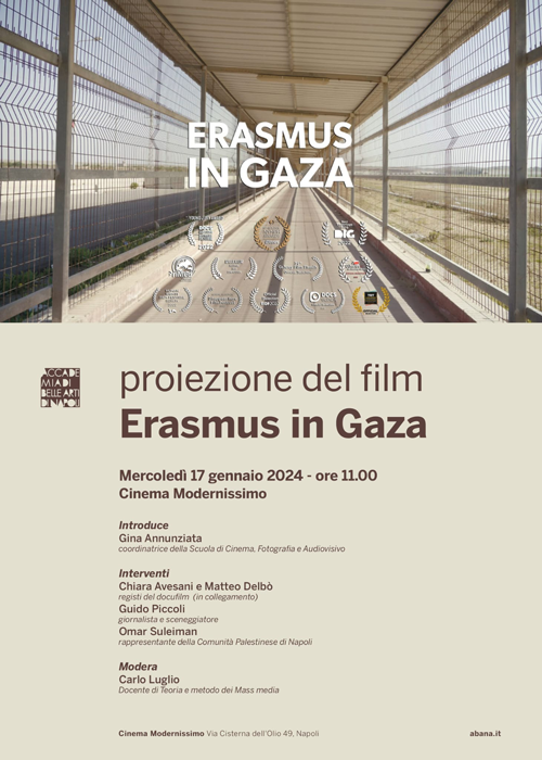 Erasmus in Gaza proiezione al Modernissimo 1