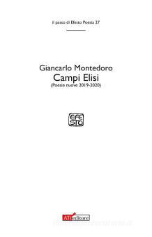 Campi Elisi la nuova raccolta di poesie di Giancarlo Montedoro 1