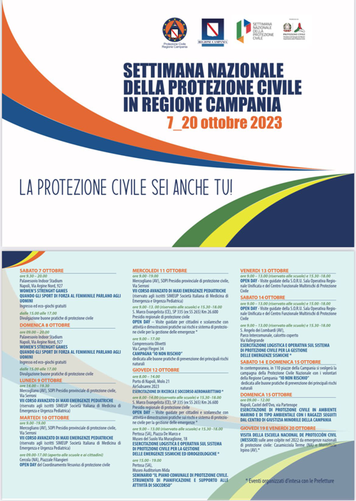 Al via in Campania la Settimana Nazionale di Protezione Civile 1