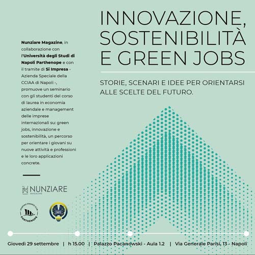 Innovazione sostenibilità e green job il seminario a Palazzo Pacanowski2
