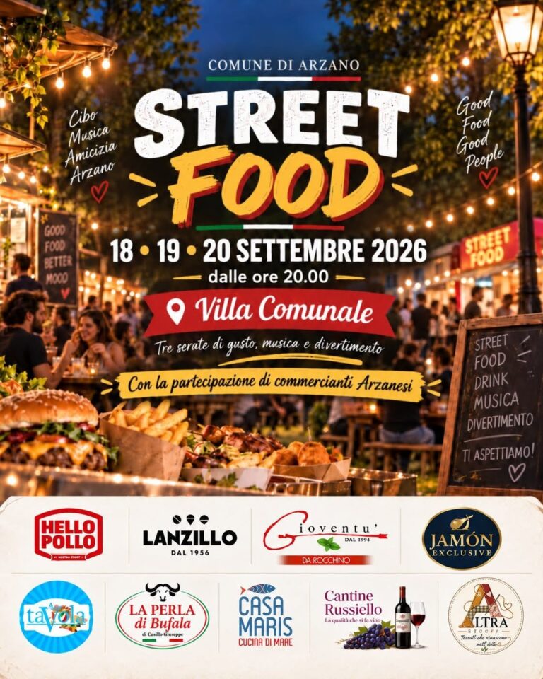 Arzano riaccende i suoi spazi: alla Villa Comunale tre serate di festa, street food e comunità