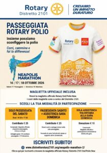 Rotary e Rotaract in campo per End Polio Now: a Napoli l’obiettivo è 600 donazioni per vaccinare oltre 30mila bambini