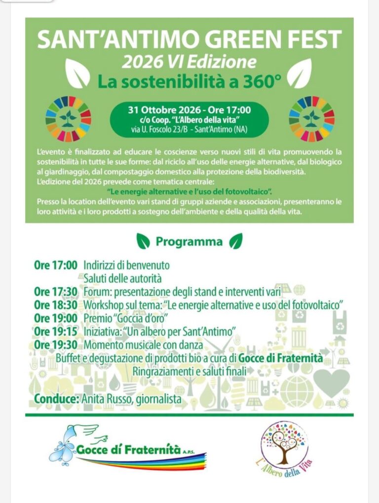 Torna il Sant’Antimo Green Fest: al via la VI Edizione dedicata alla Sostenibilità e alle Energie Alternative